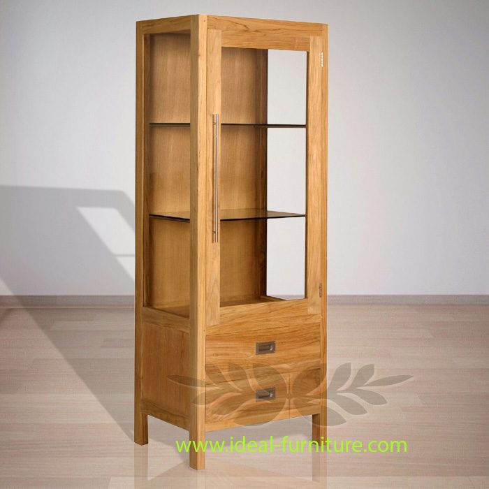Indonesian Indoor Teak Furniture: George Display Cabinet