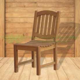 Indonesian Outdoor/Garden Teak Furniture Enrica Chair (OFCC-015) by CV Ideal Furniture, Indonesia, Jepara